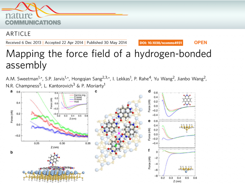  Mapping the force field of a hydrogen-bonded assembly