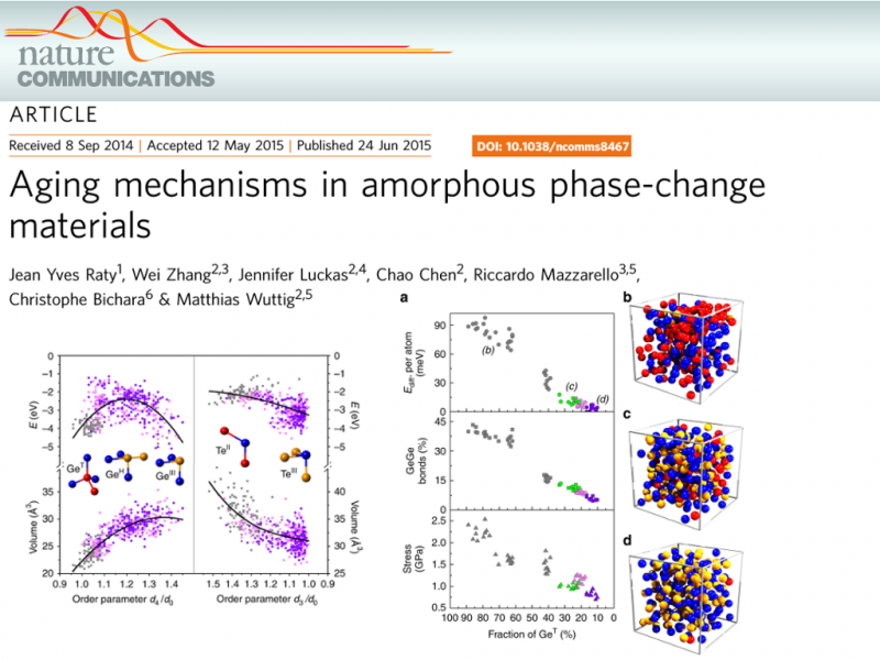  Aging mechanisms in amorphous phase-change materials